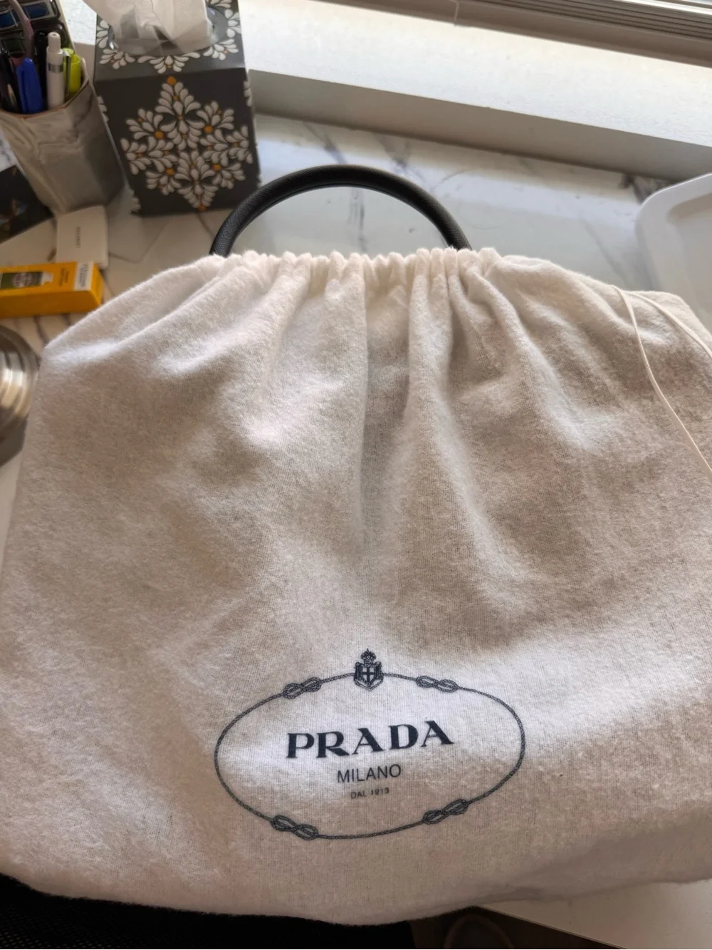 Prada Galleria Black Saffiano with Gold Hardware